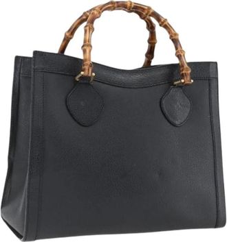 Gucci Pre-owned Vintage Handtas - Dames - Vintage Handtas - Zwart - ONE Size - Leer - Vintage