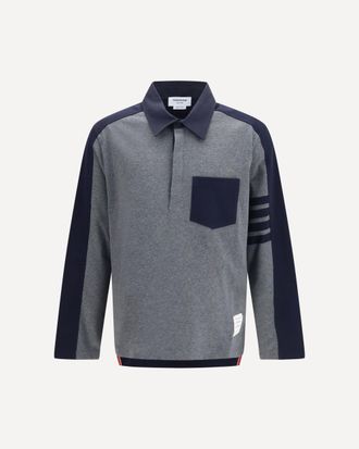Thom Browne Oversized Colorblock Rugby Polo Male 3