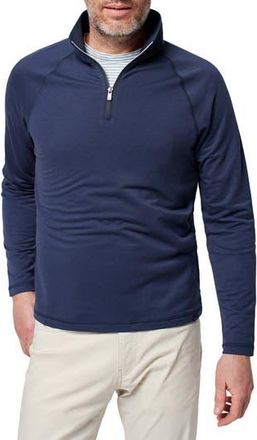 Faherty Movement Stretch Half Zip Pullover in Blue Nights at Nordstrom Rack, Size Xx-Large