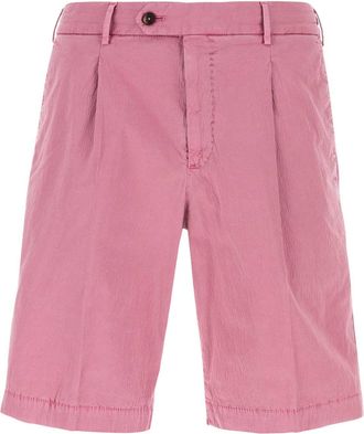 Pantaloni Torino Dark Pink Stretch Cotton Bermuda Shorts