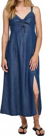 Gentle Fawn Renata Midi Dress In Dark Blue