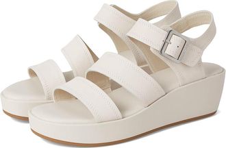Rockport Anala Womens Wedge Shoes Ivory Leather : 8.5 M (B), Leather/Rubber