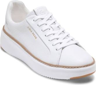 Cole Haan GrandPro Topspin Sneaker in White Wp Leather at Nordstrom, Size 7.5