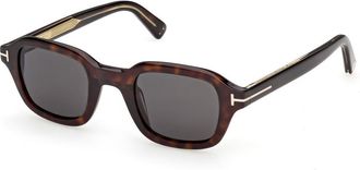 Tom Ford Icon Rectangle-frame Sunglasses - Brown Havana - One Size
