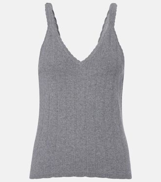 Lisa Yang Suni cotton and cashmere tank top