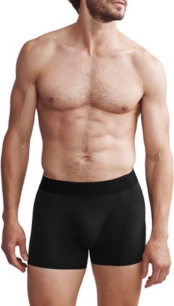Rhone C.O.R. 4-Inch Boxer Briefs in Pure Black at Nordstrom, Size Xx-Large