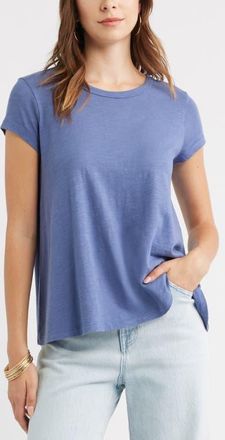 Treasure & Bond Cotton Blend Swing T-Shirt in Blue Indigo at Nordstrom, Size Xx-Small