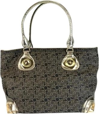 Celine Pre-owned Handbags, female, Black, Size: ONE SIZE Pre-owned Sulky PVC 2way tote bag
