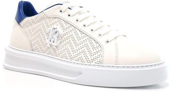 Roberto Cavalli Chucky Low Top Sneaker in White/Bluette at Nordstrom, Size 13
