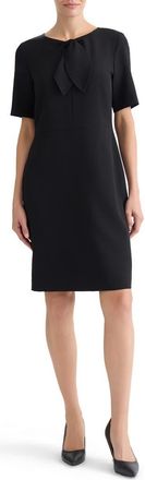 Kasper Stretch Crepe Sheath Dress in Black at Nordstrom, Size 12