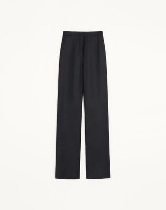 Valentino Valentino Soft Sheen Wool Trousers Wo