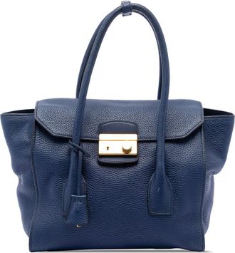 Prada Pre-owned Prada Vitello Daino Sound Lock Satchel Ladies ICIELXS4O66FTOGU