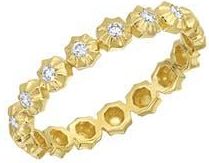 Bony Levy Monaco Diamond Stackable Ring in 18K Yellow Gold at Nordstrom Rack, Size 7.5