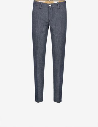 Jacob Cohen Gerade Bundfaltenhose aus Serge Bobby