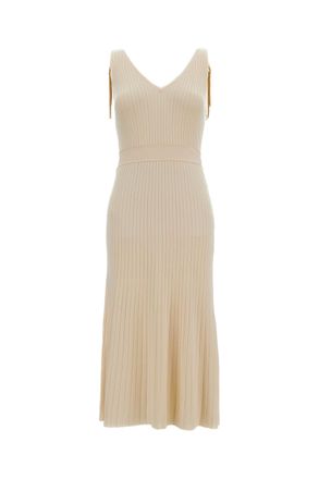 Elisabetta Franchi Long Ribbed Knit Dress