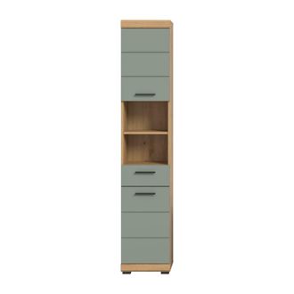 Calicosy Columna de ba&ntilde;o 2 puertas 1 caj&oacute;n a191 cm - verde