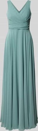 Troyden Collection Maxikleid aus Chiffon in Wickel-Optik in Mint, Gr&ouml;&szlig;e 32