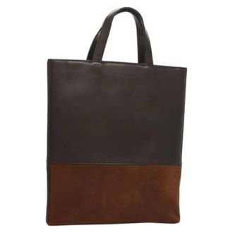 Burberry Tweedehands leren handtassen - Dames - Vintage Shopper - Bruin - ONE Size - Leer - Vintage
