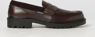 Barbour Mocassini penny Croxton in pelle con suola in gomma dentellata