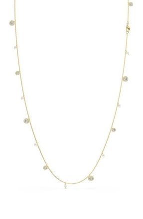 Swarovski Una Angelic Strandage Necklace in Gold/White at Nordstrom