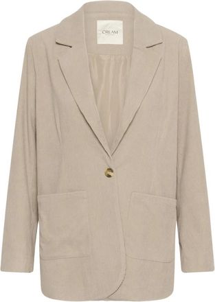 Cream Kanna Corduroy Blazer - Dames - Blazers - Beige - S - Leer - Jassen