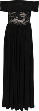 Zimmermann Long Black Dress With Bardot Neckline