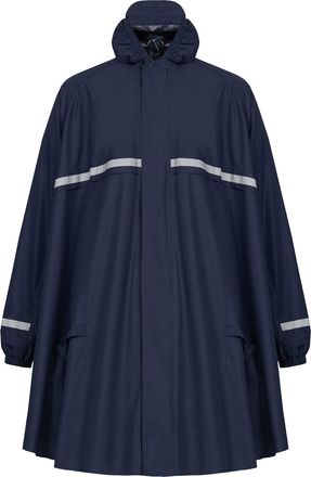 H.O.C.K. Rain poncho with zip and sleeves, bicycle poncho, waterproof and breathable, with hood and reflectors, mens and womens rain cover