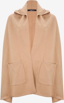 Max Mara Schultertuch mit Kapuze aus Kaschmir Delfino