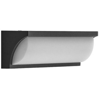 Lucande Lucande - L&aacute;mpara De Pared Led Exterior aune En Negro Aluminio