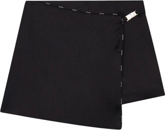 GCDS Gcds, Korte Broeken, Dames, Zwart, L, Katoen, Logo-Trim Mini Rok