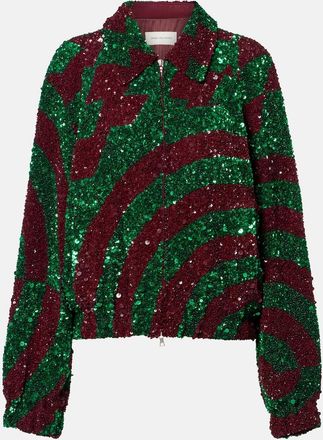 Dries Van Noten Sequined blouson jacket