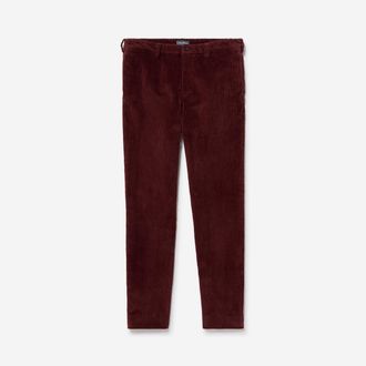 Oliver Sweeney Mens Cotton Corduroy Trousers - Red - Size 32 (Waist)