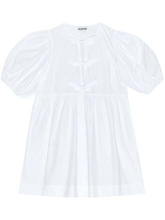 Ganni mini-jurk van biologisch katoen