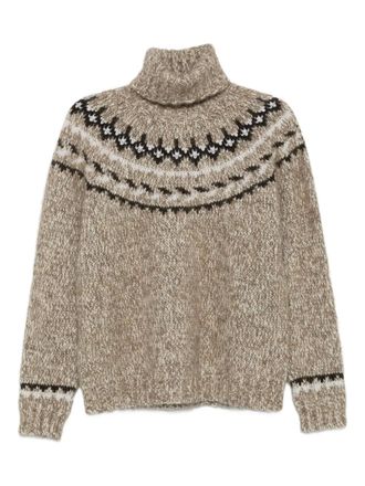 P.A.R.O.S.H. Laila high-neck sweater - women - Cashmere/Wool/Alpaca/Polyester - S - Neutrals