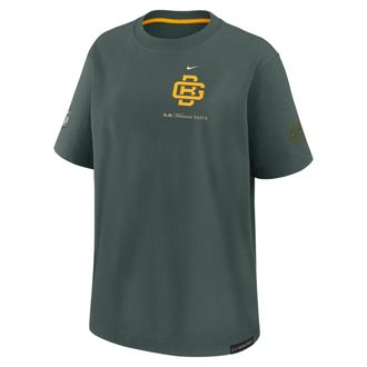 Nike Green Bay Packers Rivalries Collection Essential Boyfriend Nike Womens NFL T-Shirt in Green | 06EL0L1M7T-GJA