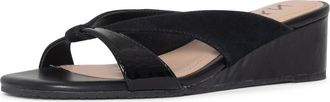 NYDJ Contessa Wedge Sandal in Black at Nordstrom, Size 6.5