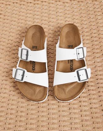 Birkenstock Arizona - Sandali bianchi in birko-flor-Bianco