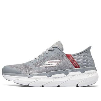Skechers Go Run Max Cushioning Grey Red 220313-GYRD