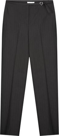 Fab By Fabienne Chapot Elliot Broeken - Dames - Straight fit broeken - Zwart - M - Leer - Broeken