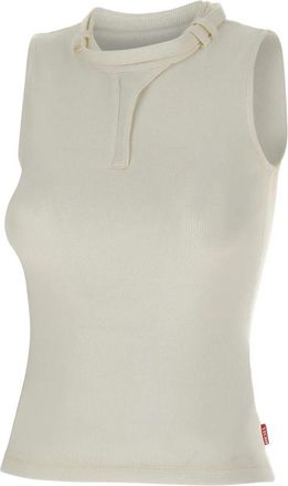 Diesel T-Iara Tank Top - Dames - Tops zonder mouwen - Wit - M - Katoen - Tops