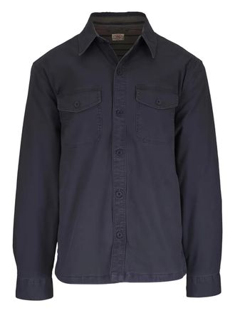 Faherty Inlet chest-pocket button overshirt - Green