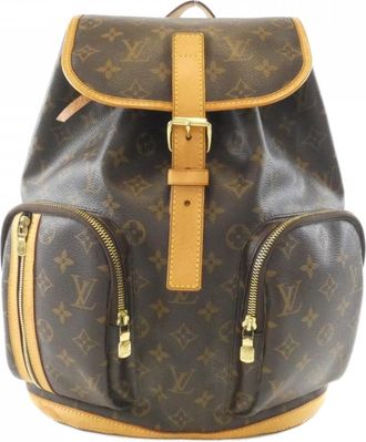 Louis Vuitton Monogram Marron Coated Canvas Backpack (Pre-Owned)