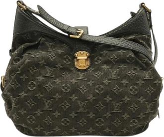 Louis Vuitton Pre-owned Monogram Denim Schoudertas - Dames - Vintage Schoudertas - Zwart - ONE Size - Denim - Vintage
