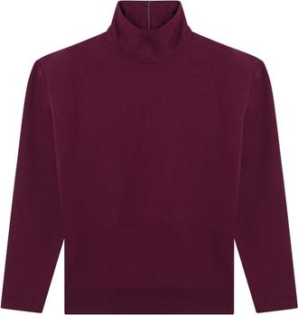 Saint Laurent Dames, Sweatshirts & Hoodies, Paars, Maat: S Katoen