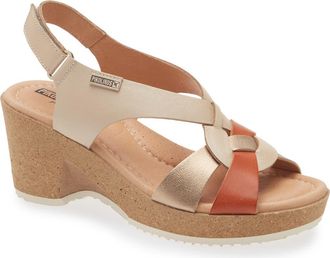 Pikolinos Arenales Wedge Slingback Sandal in Marfil at Nordstrom Rack, Size 10-10.5Us / 41Eu