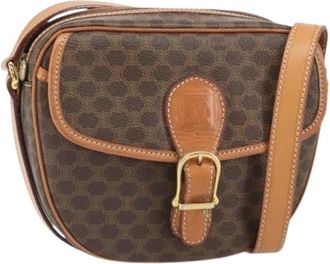 Celine Pre-owned Plastic Crossbody Bag - Dames - Vintage Schoudertas - Bruin - ONE Size - Vintage