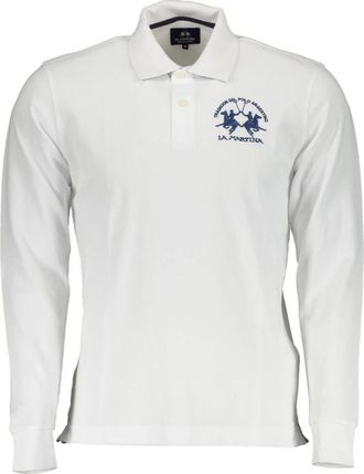 La Martina Lange Mouw Polo Shirt Wit Mannen - Heren - Polos - Wit - 2XL - Tops