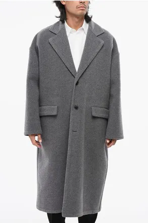 Valentino Virgin Wool and Cashmere Coat with Flap Pockets size 48