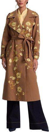 Alice & Olivia Alice + Olivia Nevada Embr Trench Coat