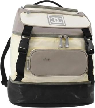 Chanel Pre-owned Vintage Nylon Backpack - Dames - Vintage Rugzakken - Veelkleurig - ONE Size - Nylon - Vintage